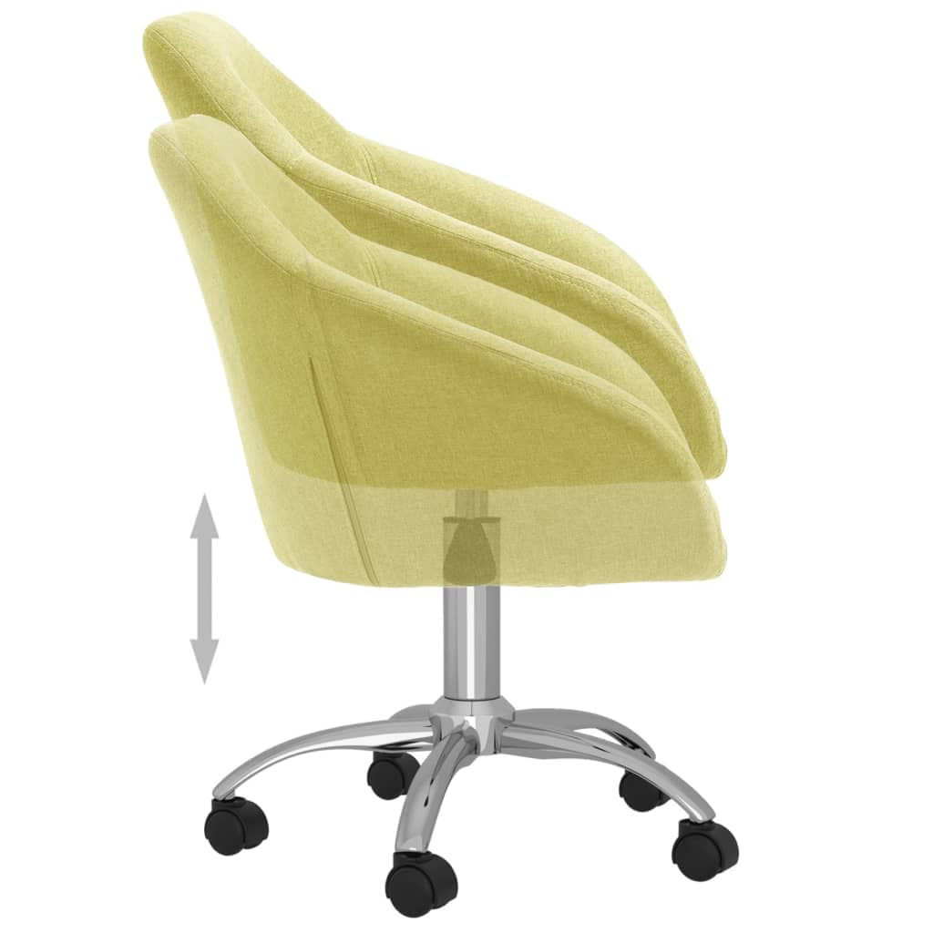 Bürostuhl Drehbar Grün Stoff