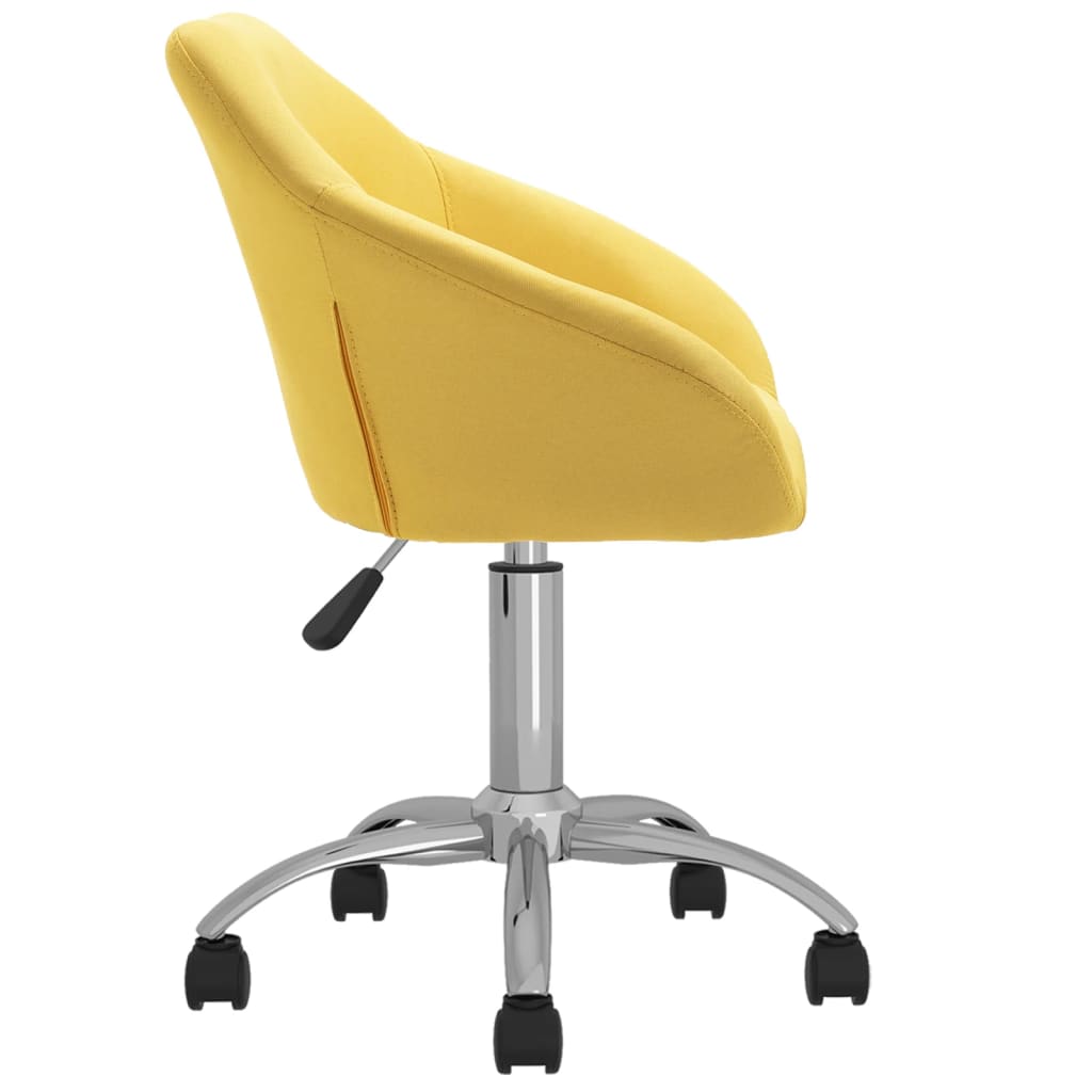 Bürostuhl Drehbar Gelb Stoff