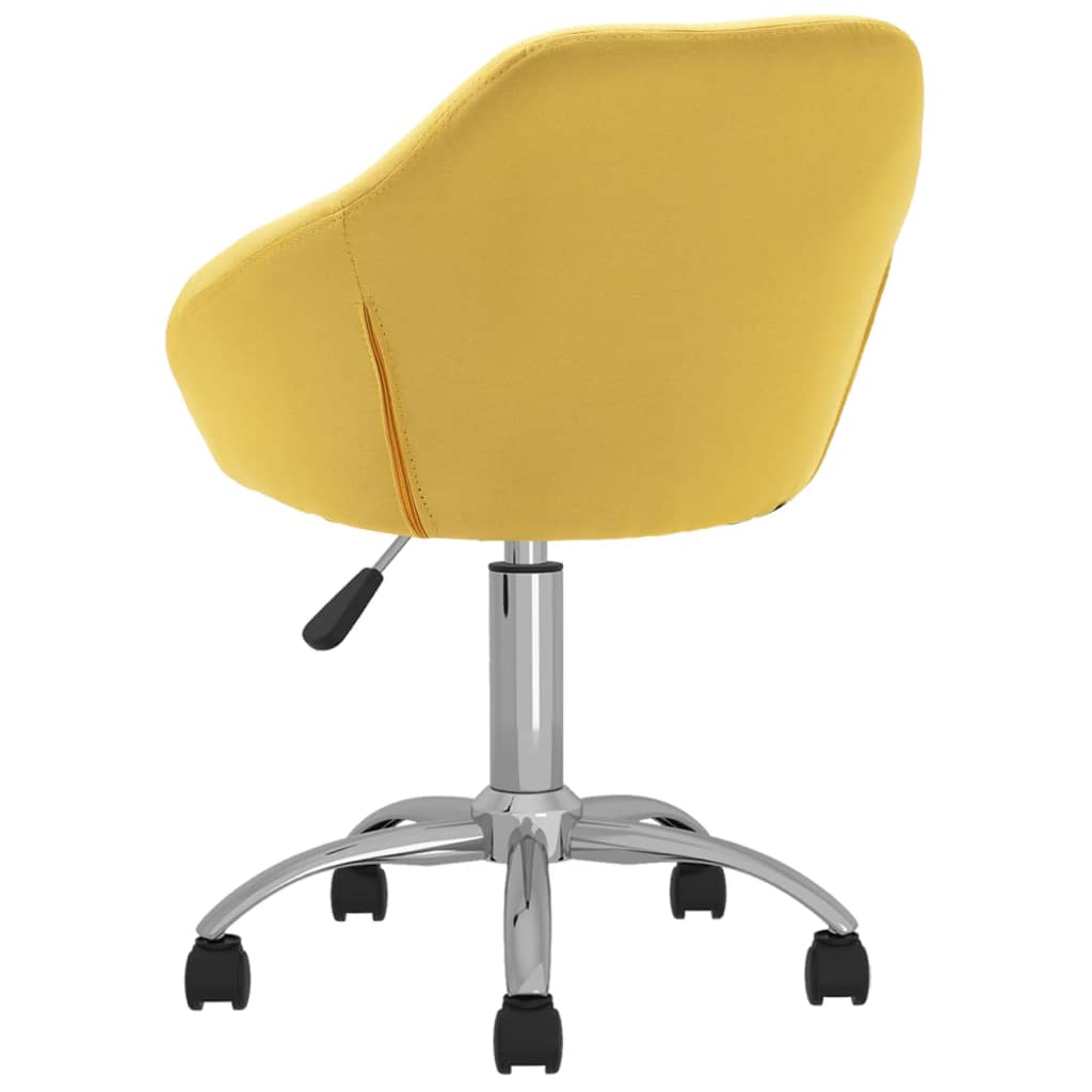 Bürostuhl Drehbar Gelb Stoff