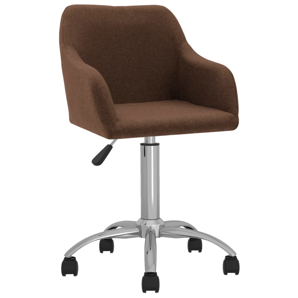 Bürostuhl Drehbar Braun Stoff
