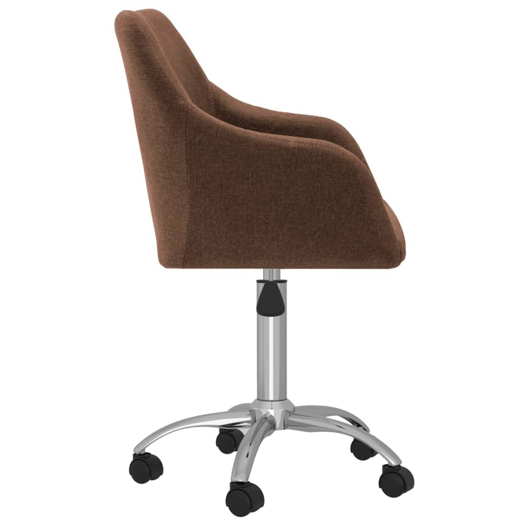Bürostuhl Drehbar Braun Stoff