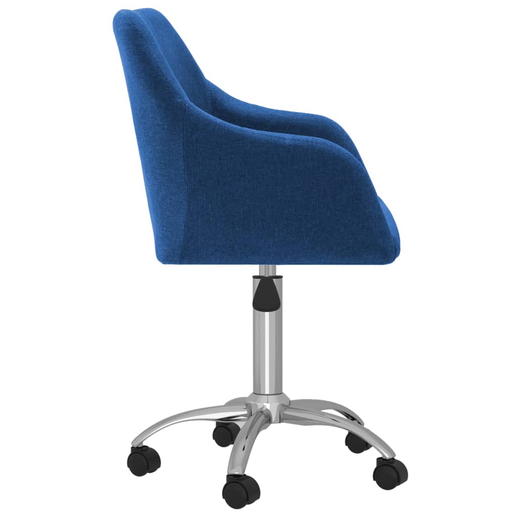 Bürostuhl Drehbar Blau Stoff