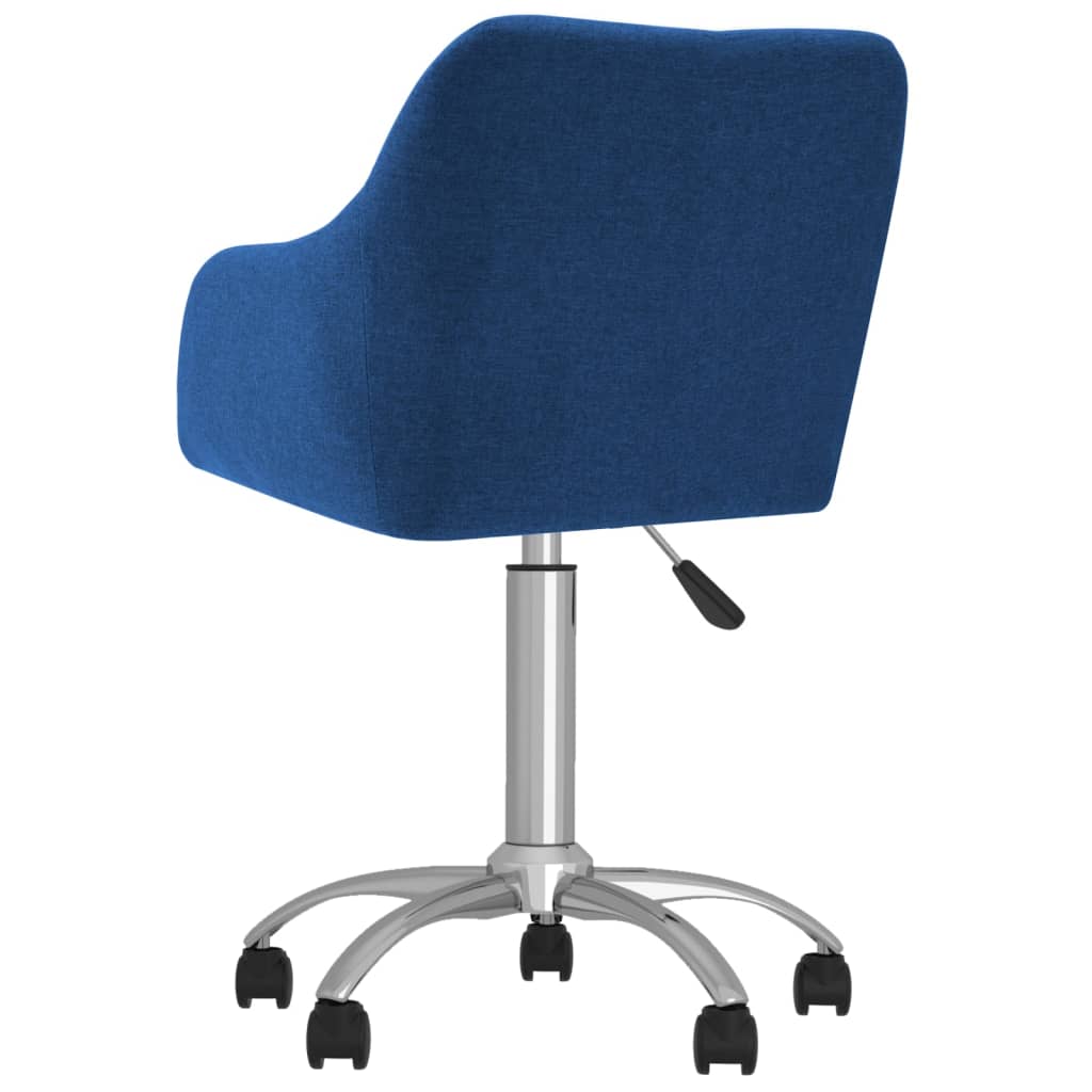 Bürostuhl Drehbar Blau Stoff