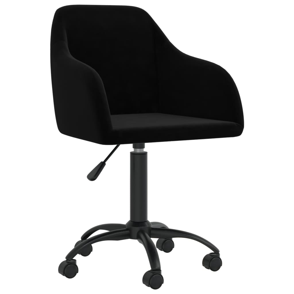 Bürostuhl Drehbar Schwarz Samt