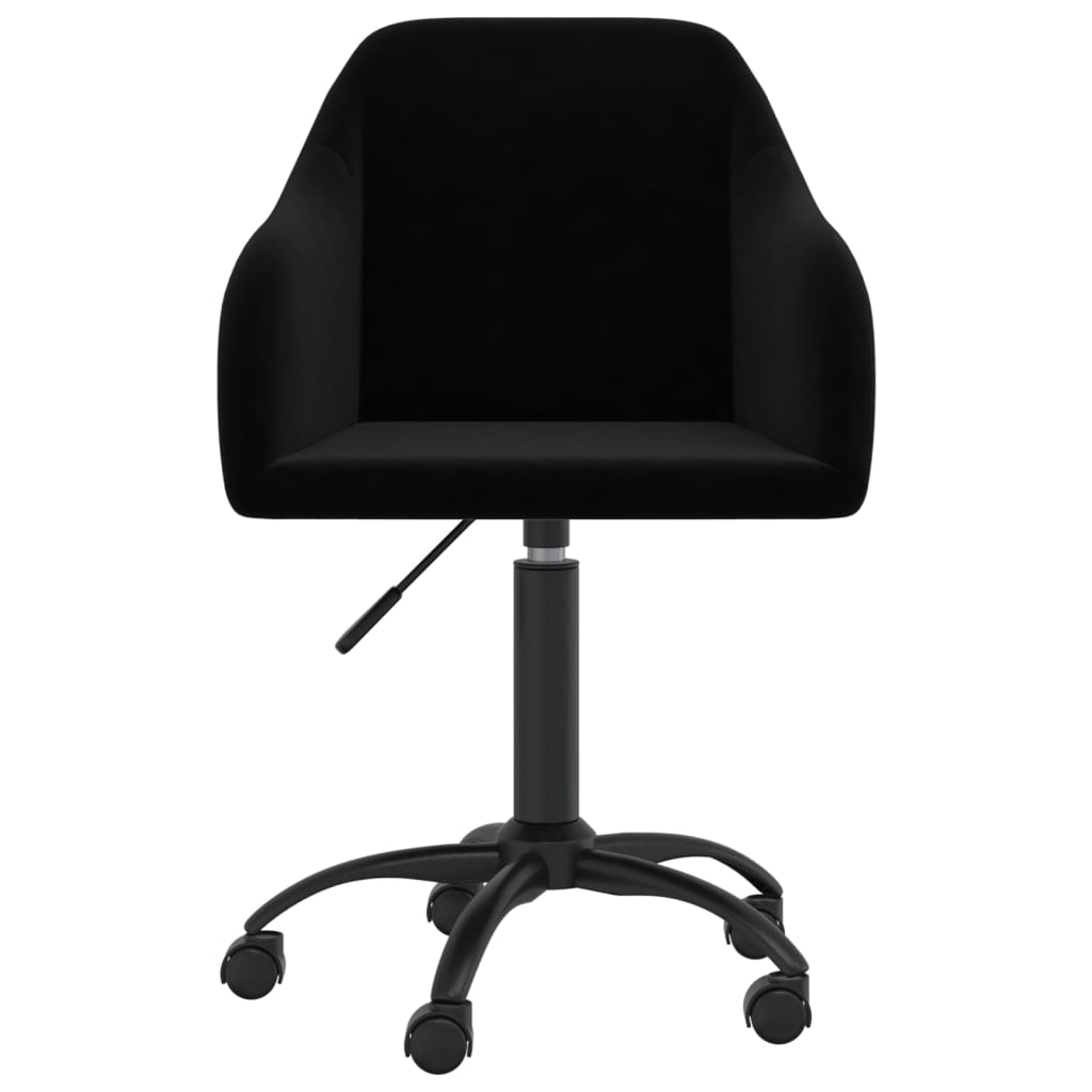 Bürostuhl Drehbar Schwarz Samt