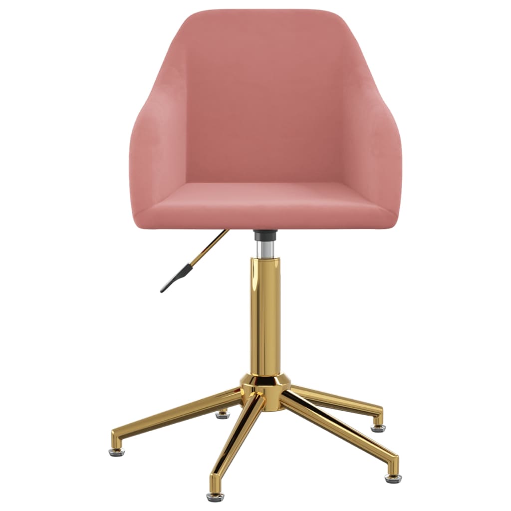 Bürostuhl Drehbar Rosa Samt