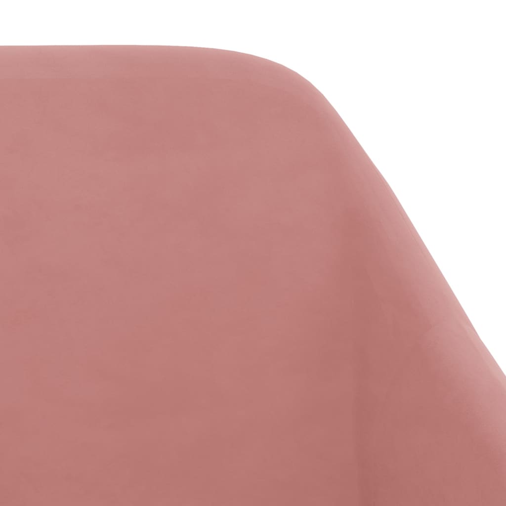 Bürostuhl Drehbar Rosa Samt