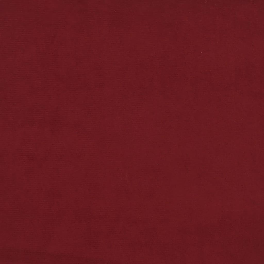 Esszimmerstühle 2 Stk. Weinrot Samt