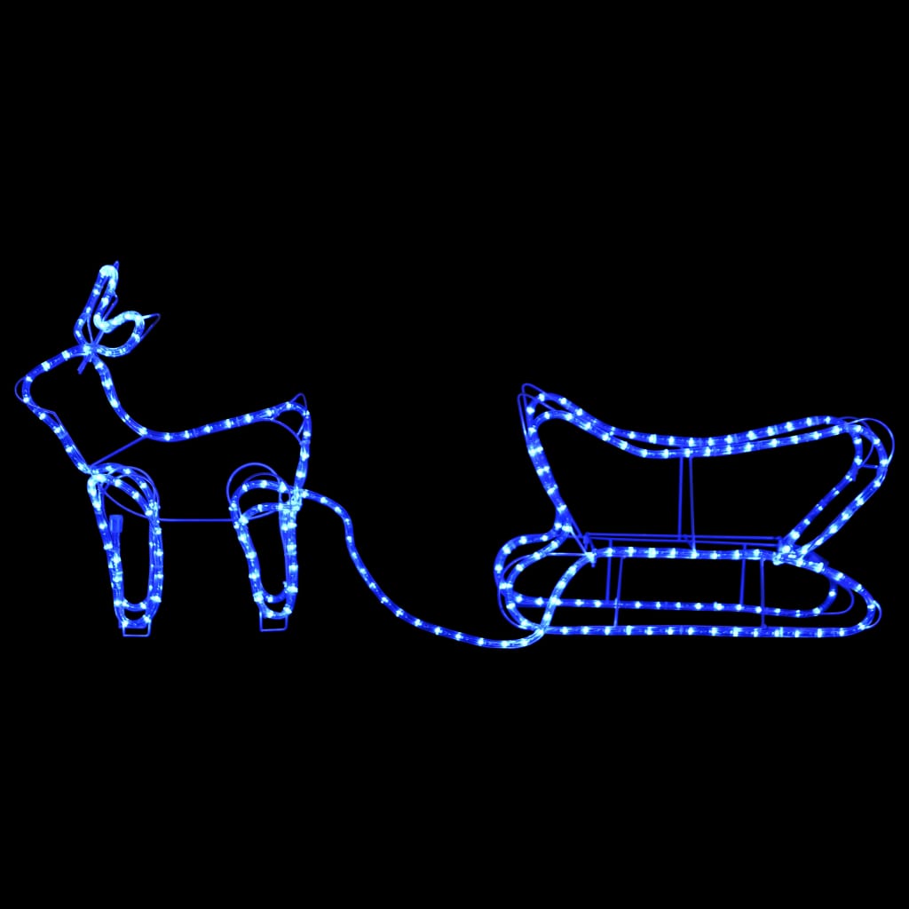Christmas decoration reindeer and sleigh outdoor 252 LEDs