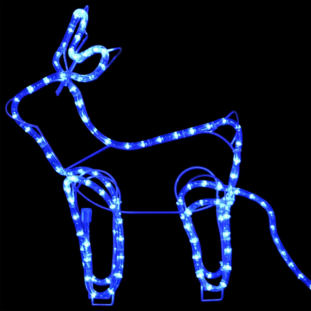 Christmas decoration reindeer and sleigh outdoor 252 LEDs