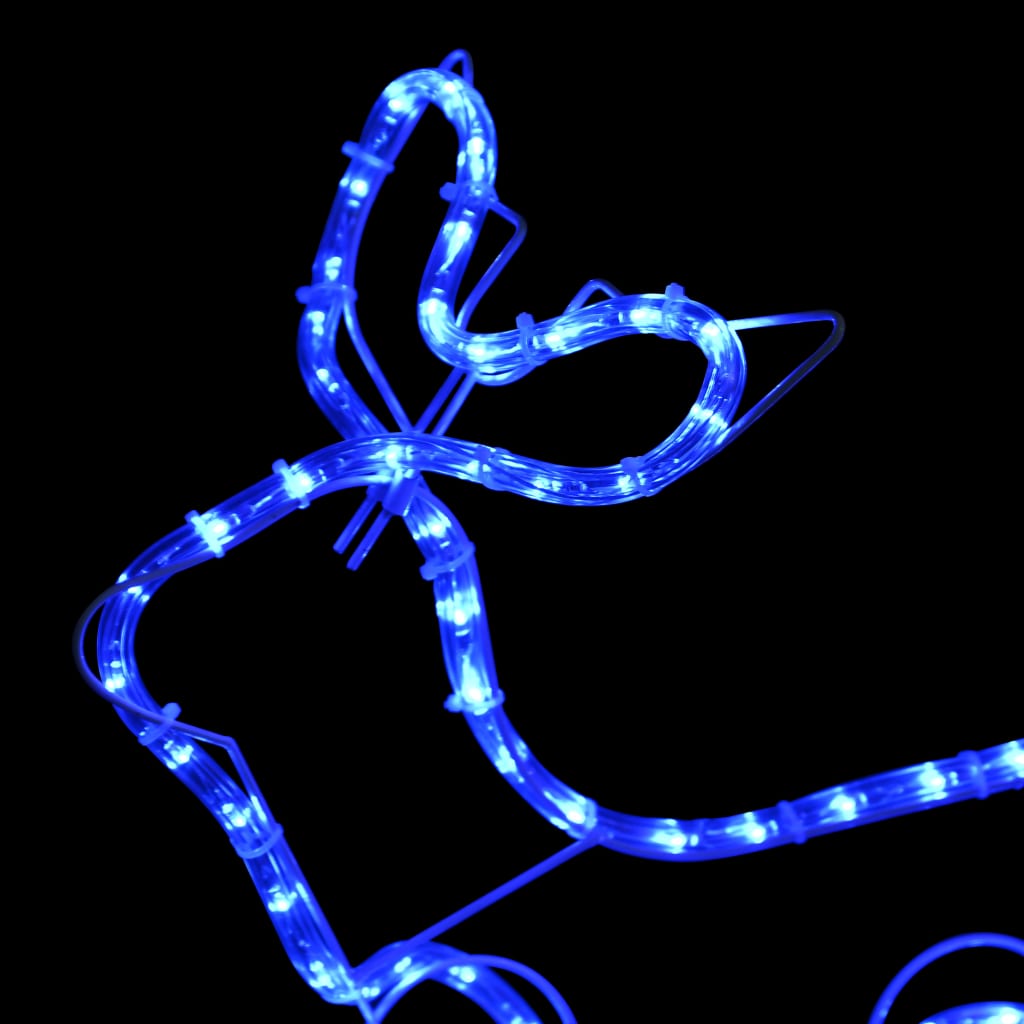 Christmas decoration reindeer and sleigh outdoor 252 LEDs