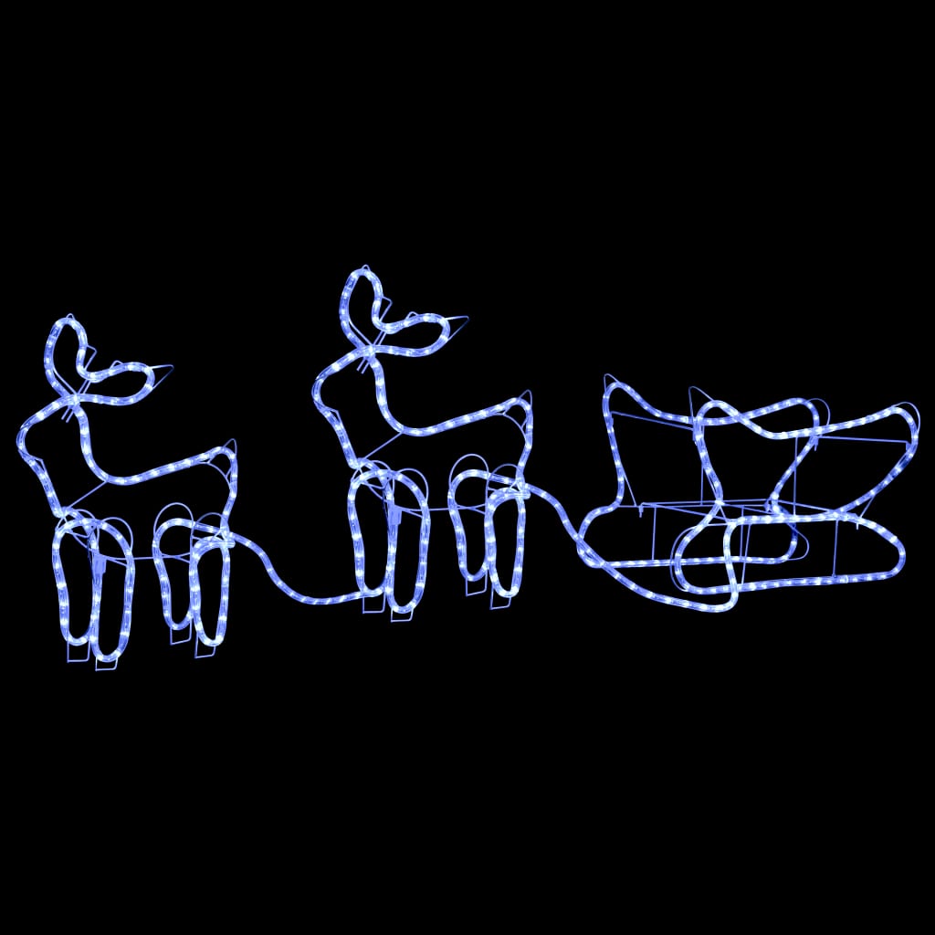 Christmas decoration reindeer and sleigh outdoor 576 LEDs