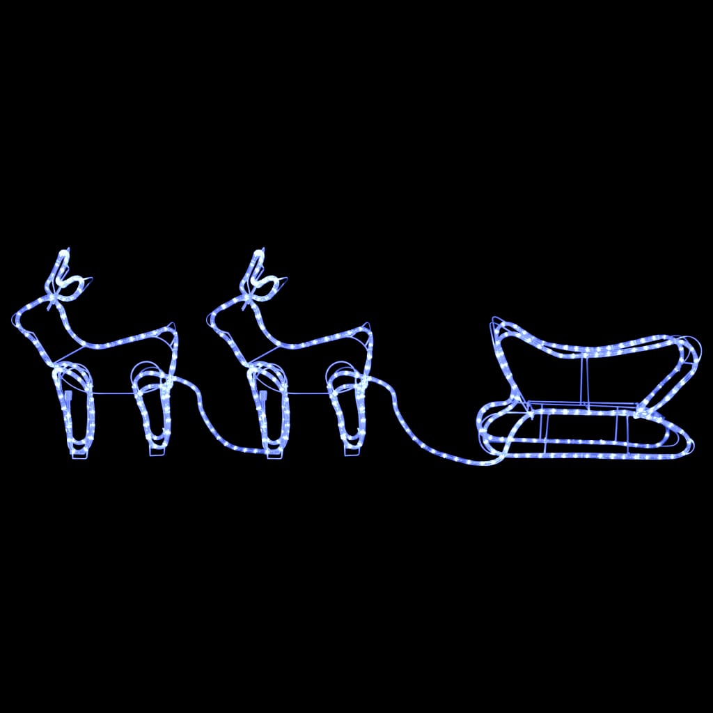 Christmas decoration reindeer and sleigh outdoor 576 LEDs