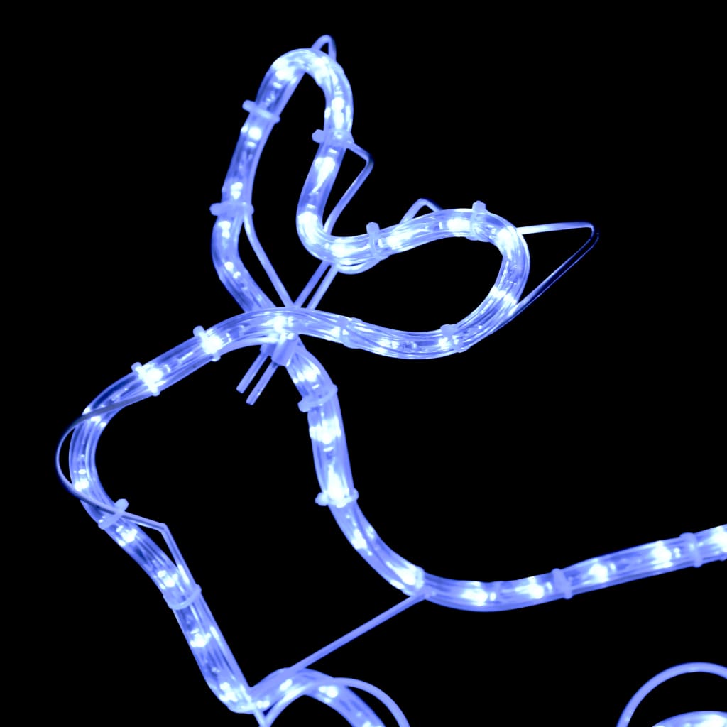 Christmas decoration reindeer and sleigh outdoor 576 LEDs
