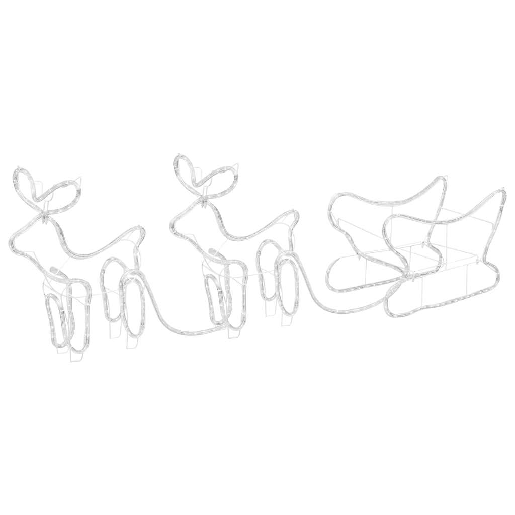 Christmas decoration reindeer and sleigh outdoor 576 LEDs