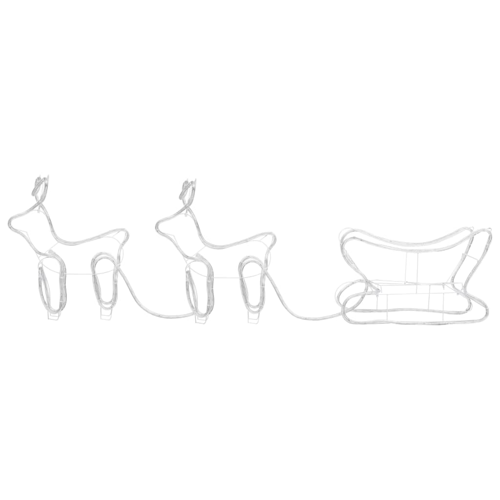 Christmas decoration reindeer and sleigh outdoor 576 LEDs