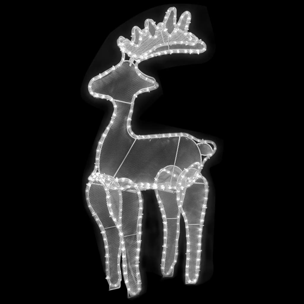 Reindeer Christmas decoration with mesh 306 LEDs 60x24x89 cm