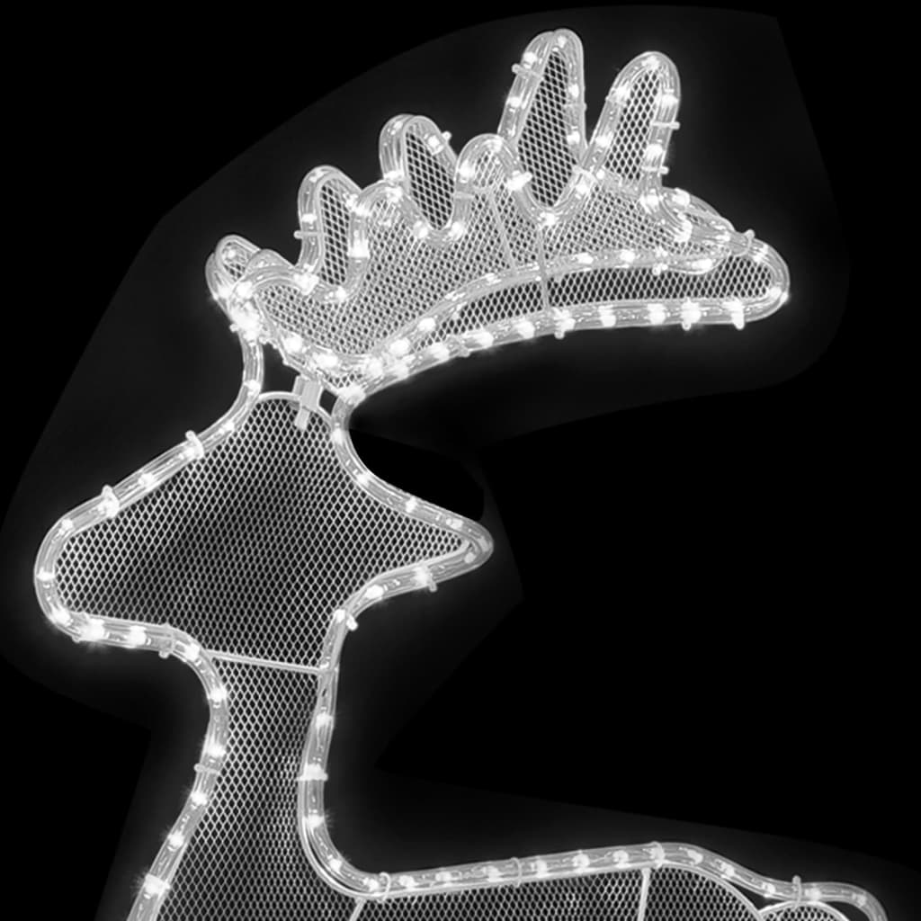 Reindeer Christmas decoration with mesh 306 LEDs 60x24x89 cm