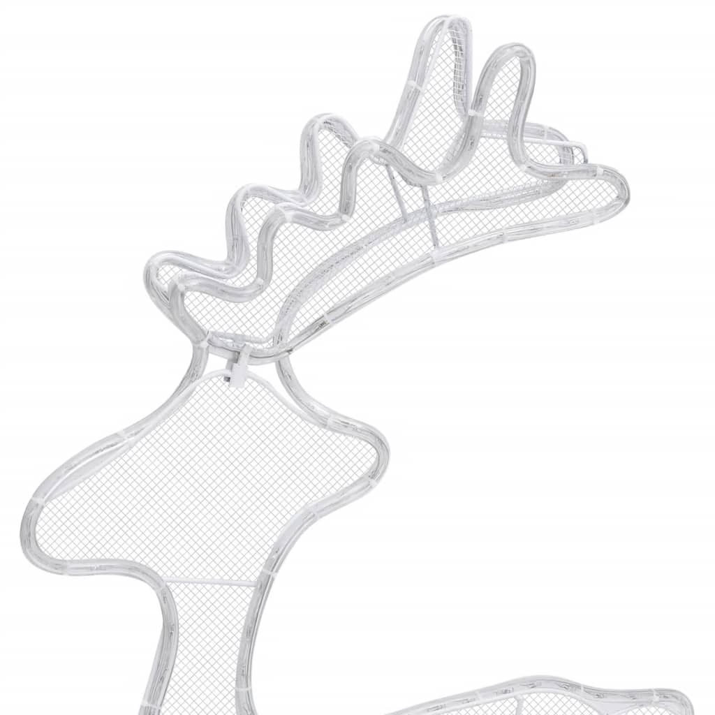 Reindeer Christmas decoration with mesh 306 LEDs 60x24x89 cm