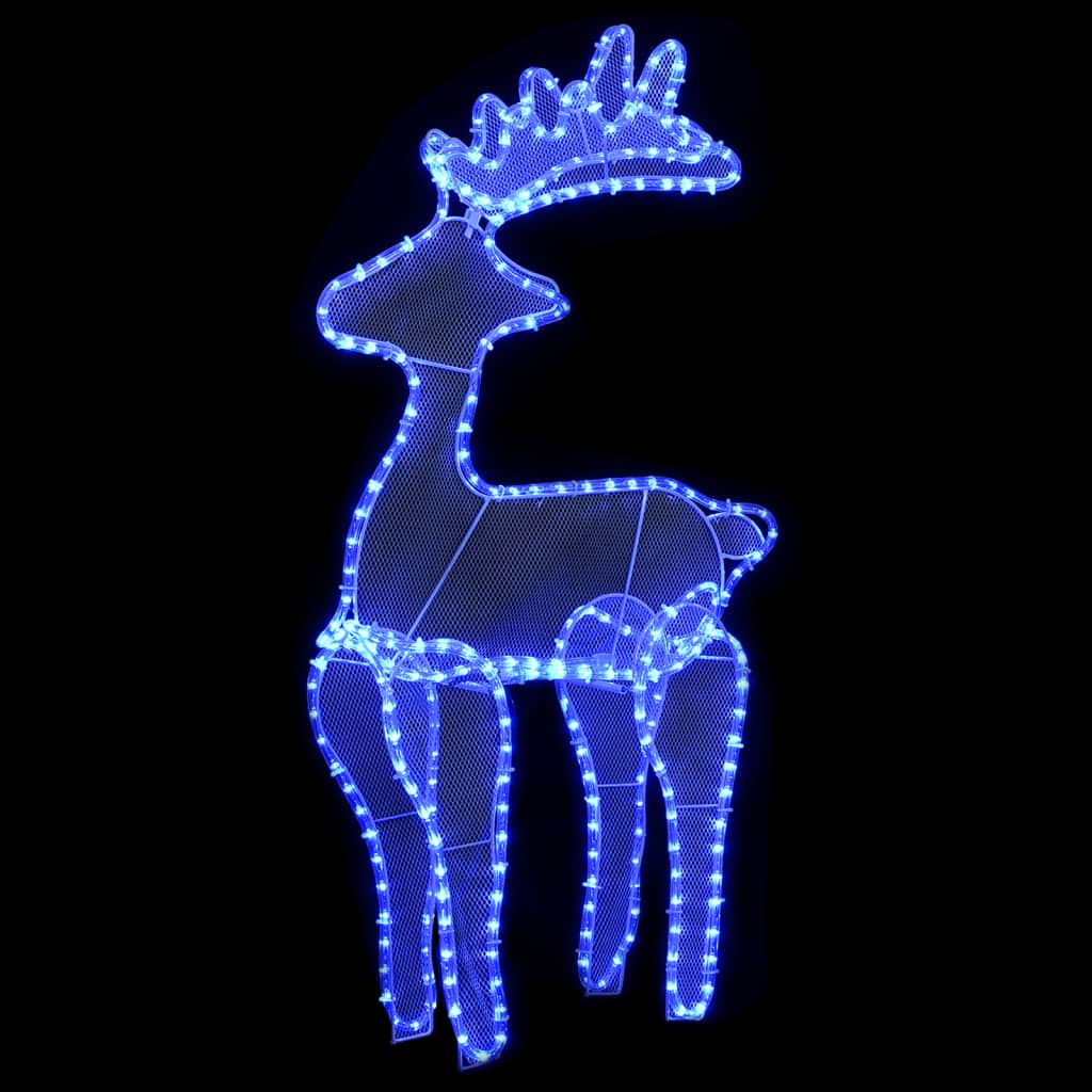 Reindeer Christmas decoration with mesh 306 LEDs 60x24x89 cm