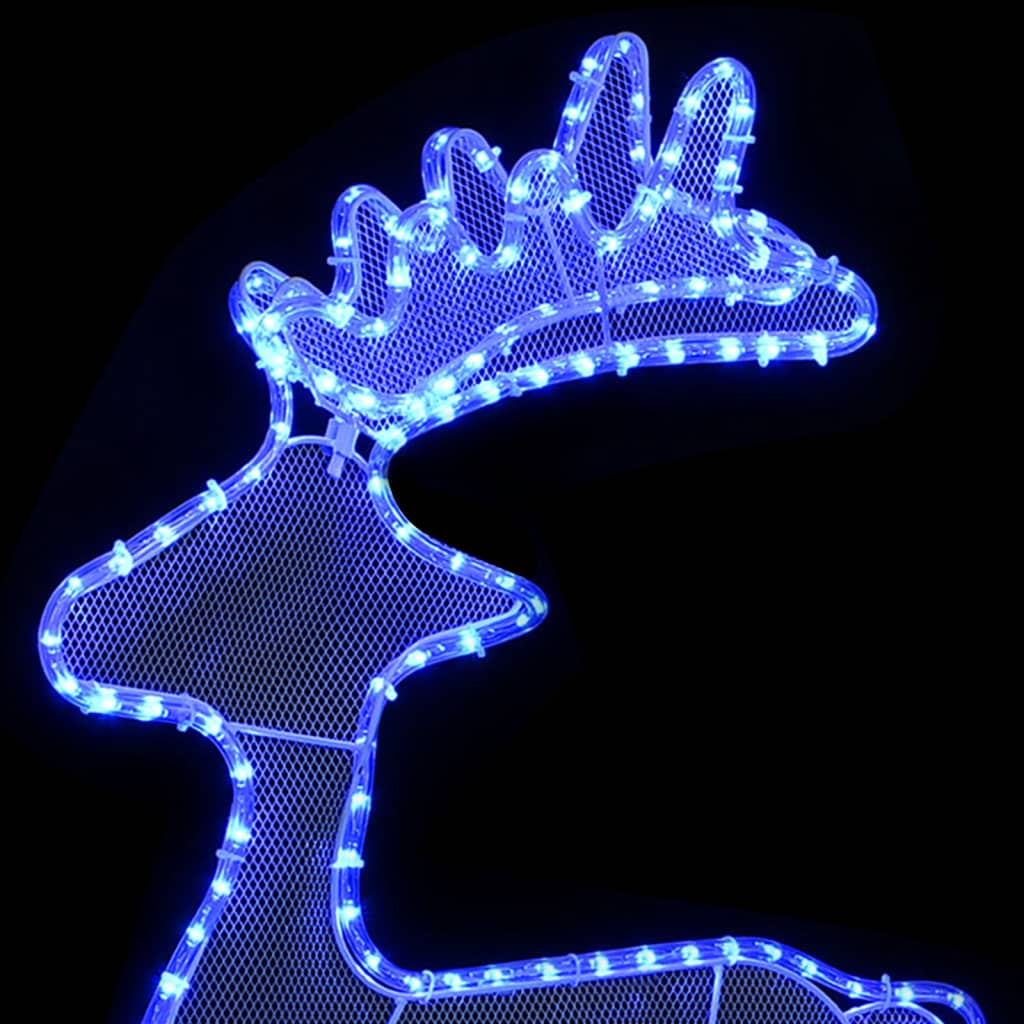 Reindeer Christmas decoration with mesh 306 LEDs 60x24x89 cm