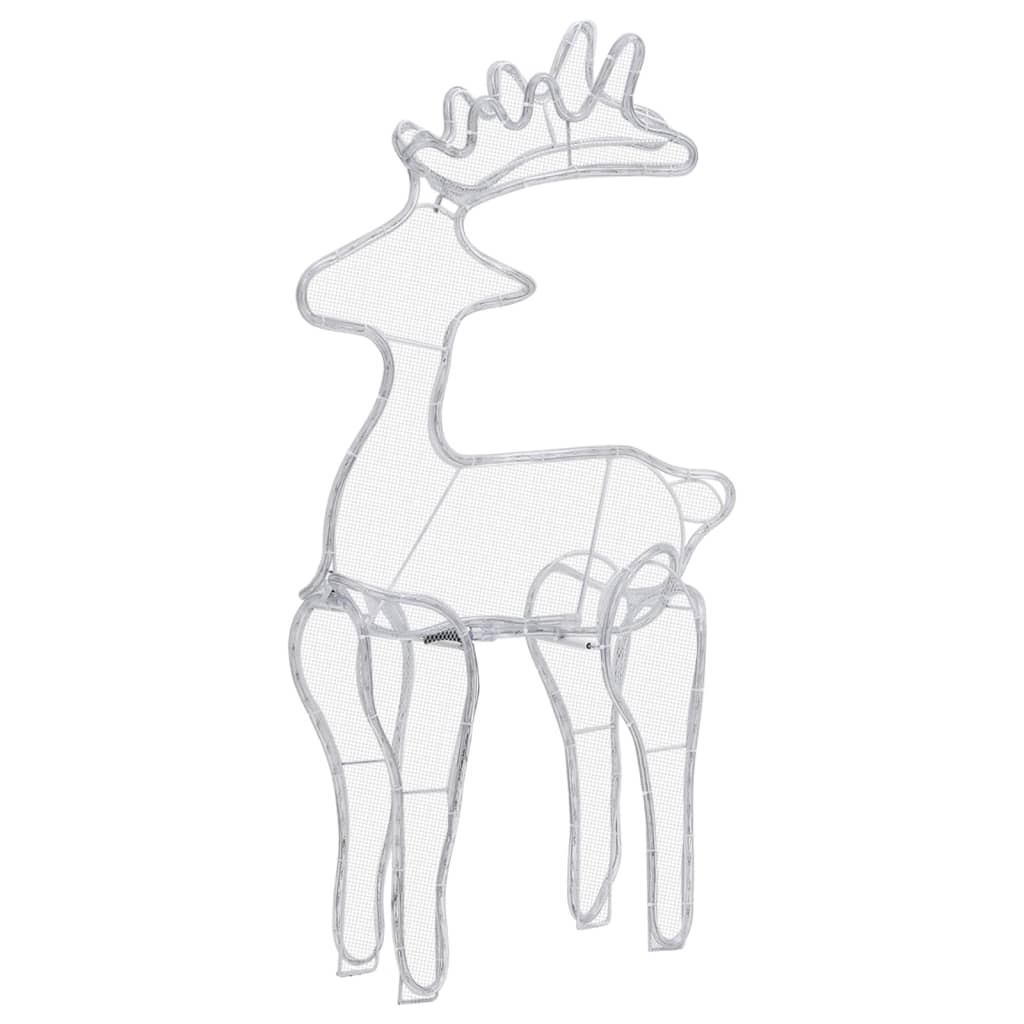 Reindeer Christmas decoration with mesh 306 LEDs 60x24x89 cm