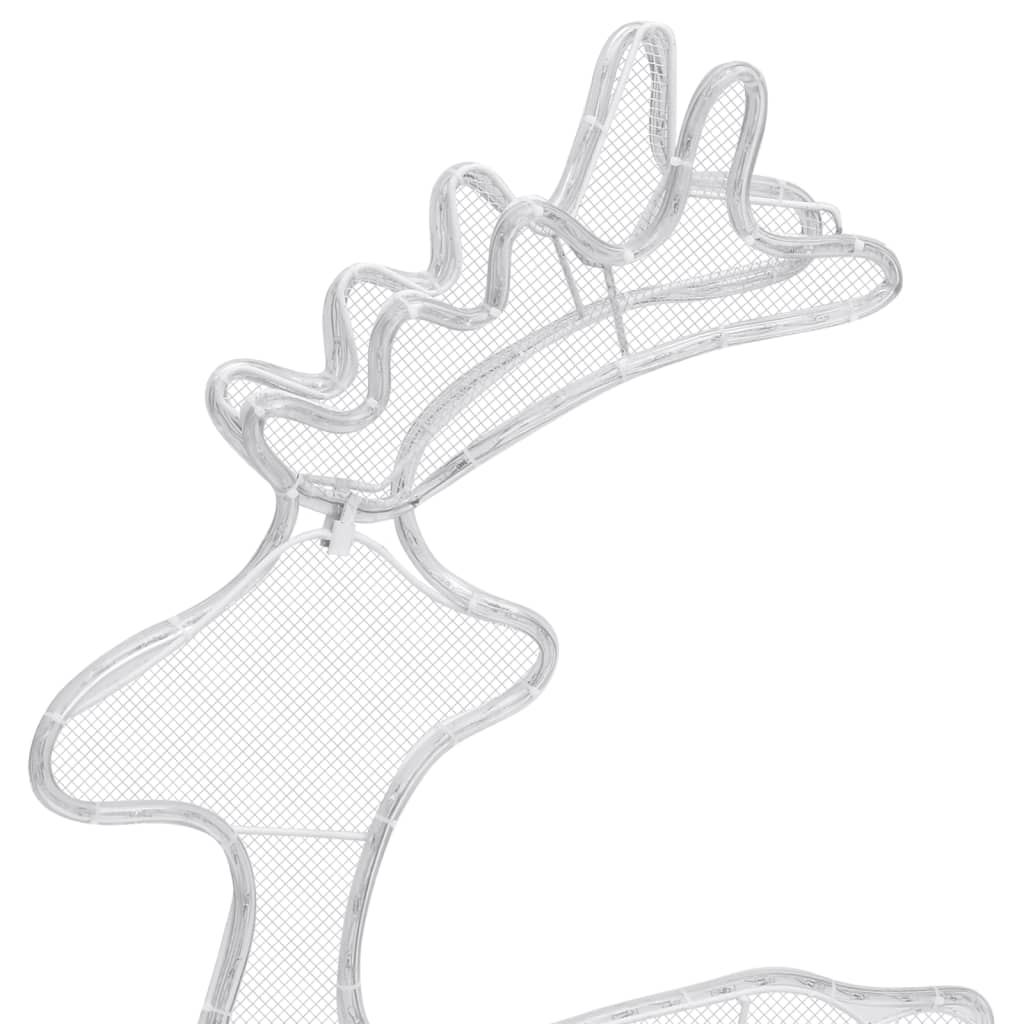 Reindeer Christmas decoration with mesh 306 LEDs 60x24x89 cm