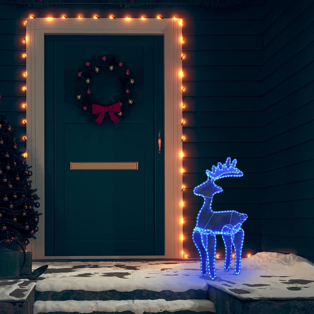 Reindeer Christmas decoration with mesh 306 LEDs 60x24x89 cm
