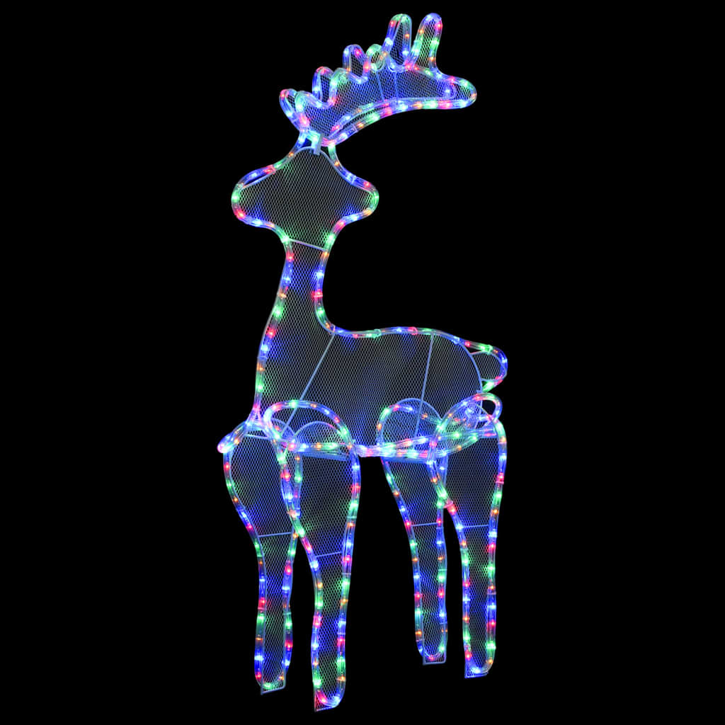 Reindeer Christmas decoration with mesh 306 LEDs 60x24x89 cm