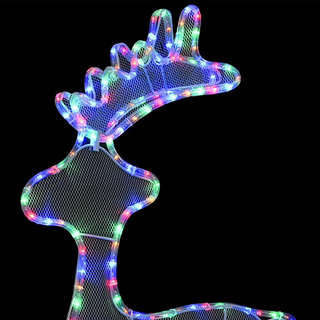 Reindeer Christmas decoration with mesh 306 LEDs 60x24x89 cm