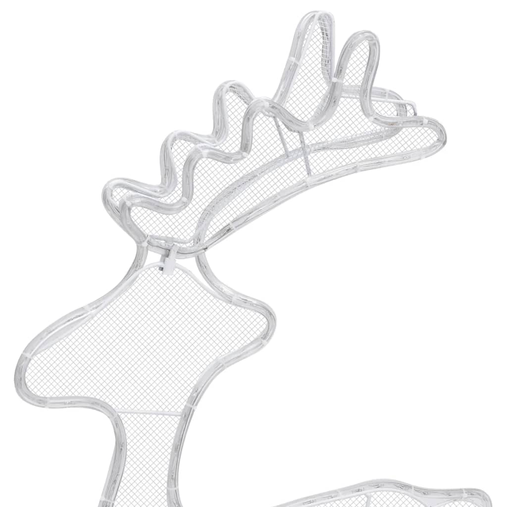 Reindeer Christmas decoration with mesh 306 LEDs 60x24x89 cm