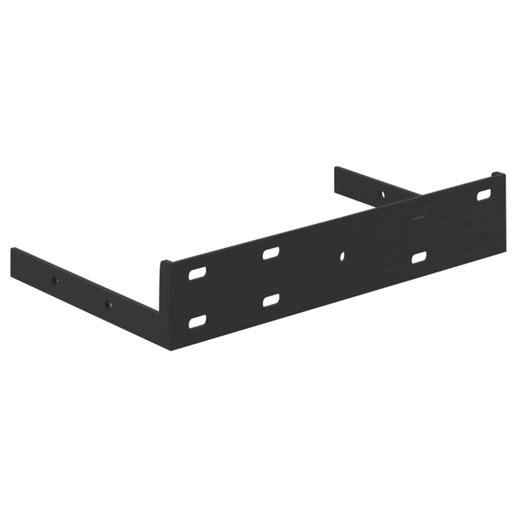 Floating shelves 4 pcs. Concrete grey 23x23.5x3.8 cm MDF