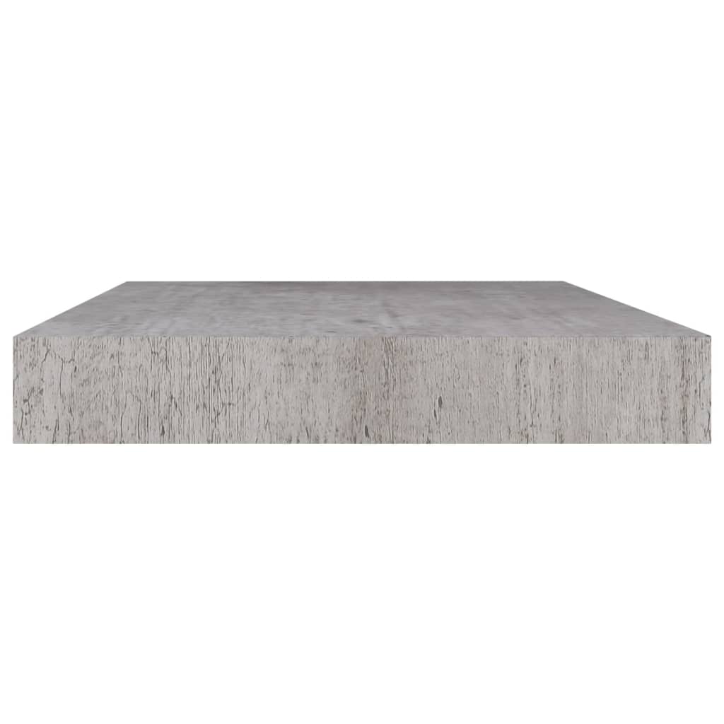 Floating shelves 4 pcs. Concrete grey 40x23x3.8 cm MDF