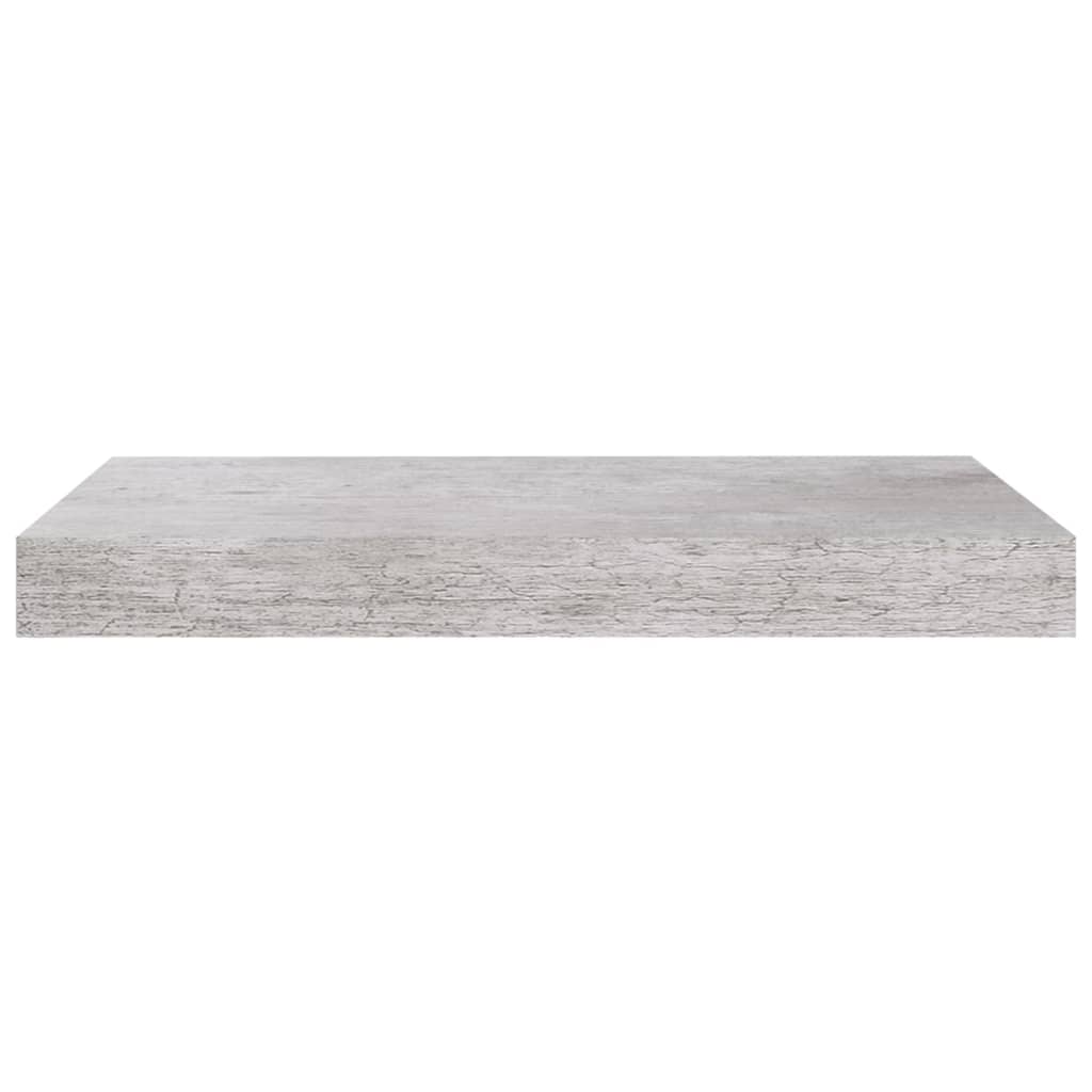 Floating shelves 4 pcs. Concrete grey 40x23x3.8 cm MDF