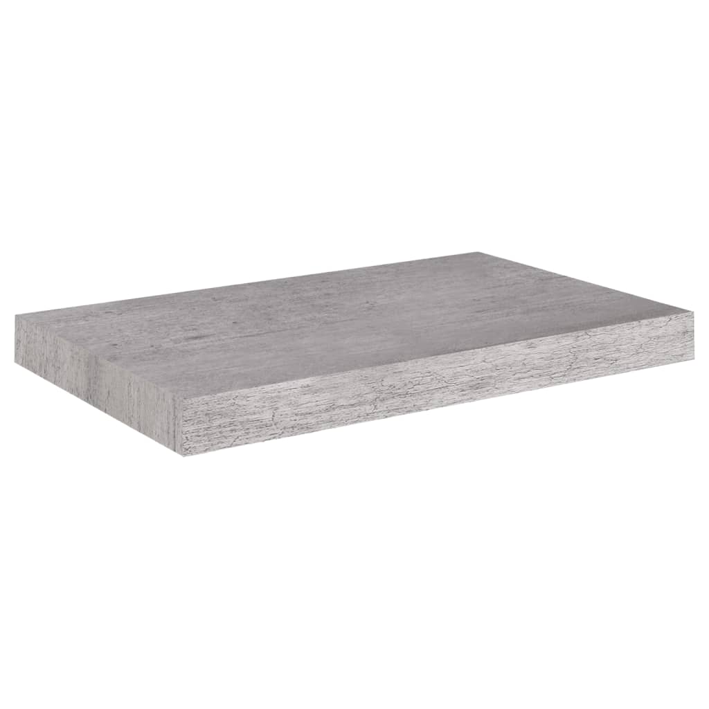 Étagère flottante en béton gris 50x23x3,8 cm MDF