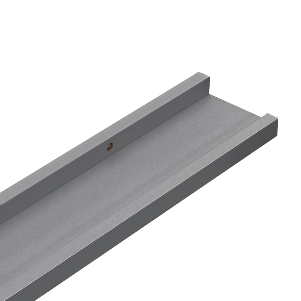 Wall shelves 4 pcs. Gray 60x9x3 cm
