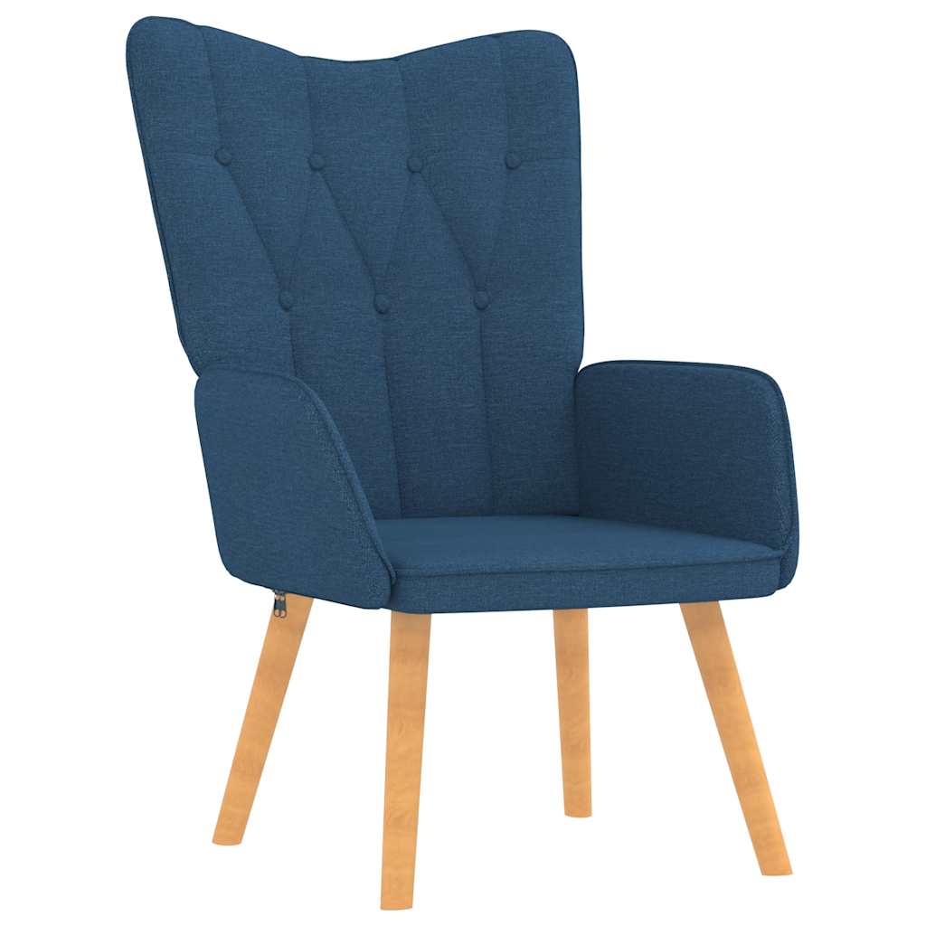 Relaxsessel Blau Stoff