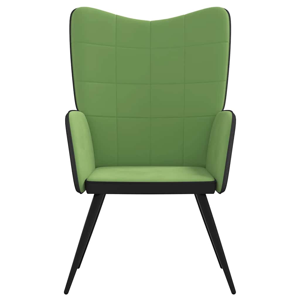Relaxsessel Hellgrün Samt und PVC