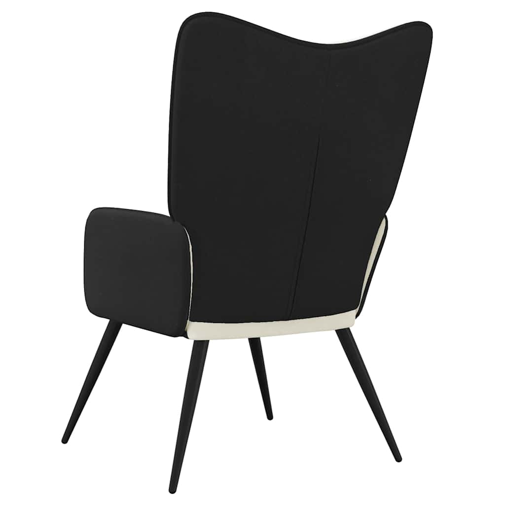 Relaxsessel Cremeweiß Samt und PVC