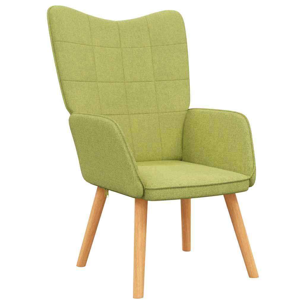 Relaxsessel mit Hocker Grün Stoff
