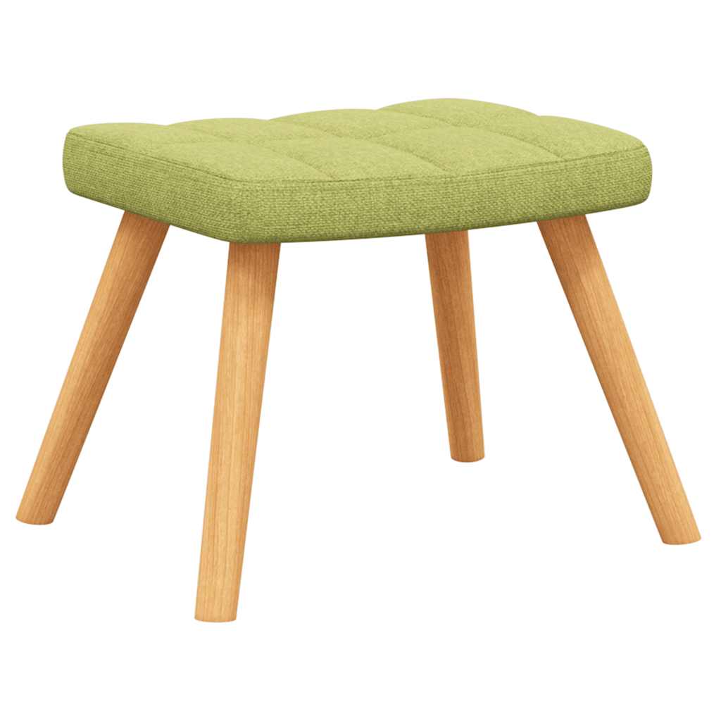Relaxsessel mit Hocker Grün Stoff