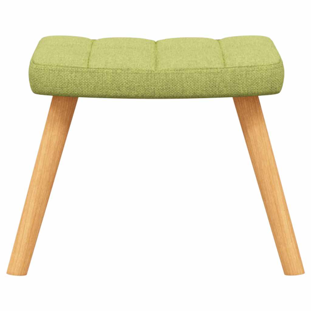 Relaxsessel mit Hocker Grün Stoff