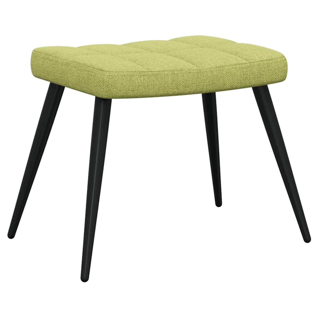 Relaxsessel mit Hocker Grün Stoff