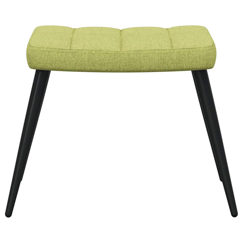 Relaxsessel mit Hocker Grün Stoff