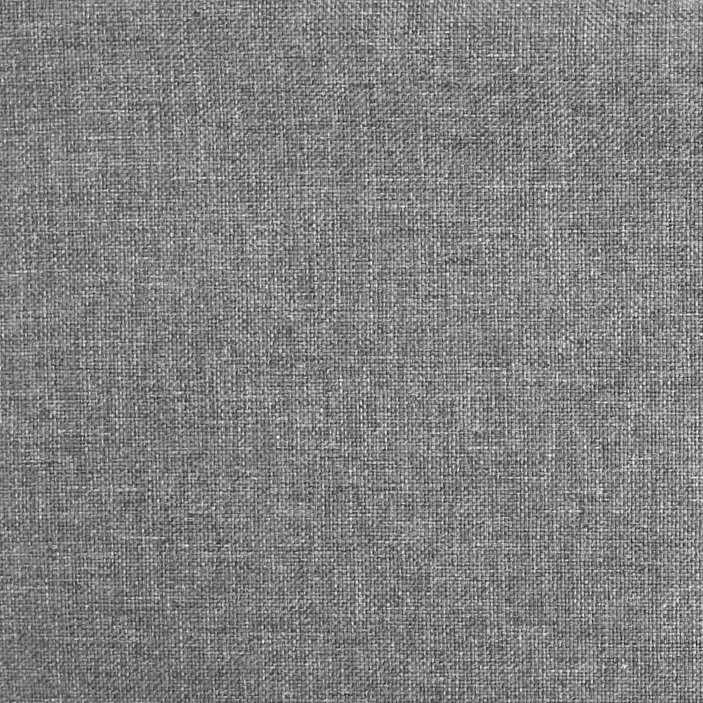 Fauteuil à bascule en tissu gris clair