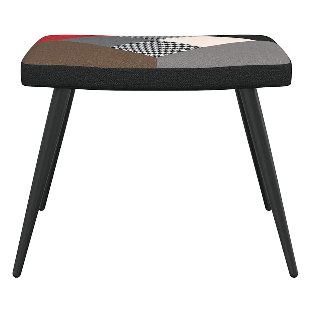 Relaxsessel mit Hocker Patchwork Stoff