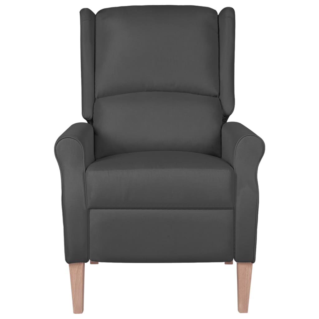 Relaxsessel Verstellbar Dunkelgrau Stoff