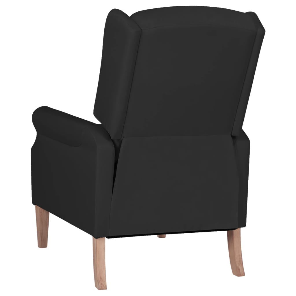 Relaxsessel Verstellbar Schwarz Stoff