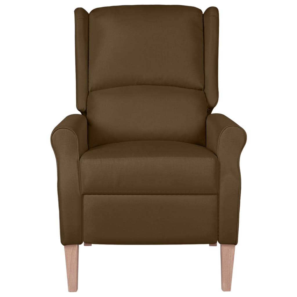 Relaxsessel Verstellbar Braun Stoff