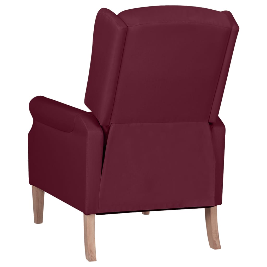 Relaxsessel Verstellbar Lila Stoff